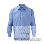 Men's Long Sleeve PolyCotton Poplin Shirt